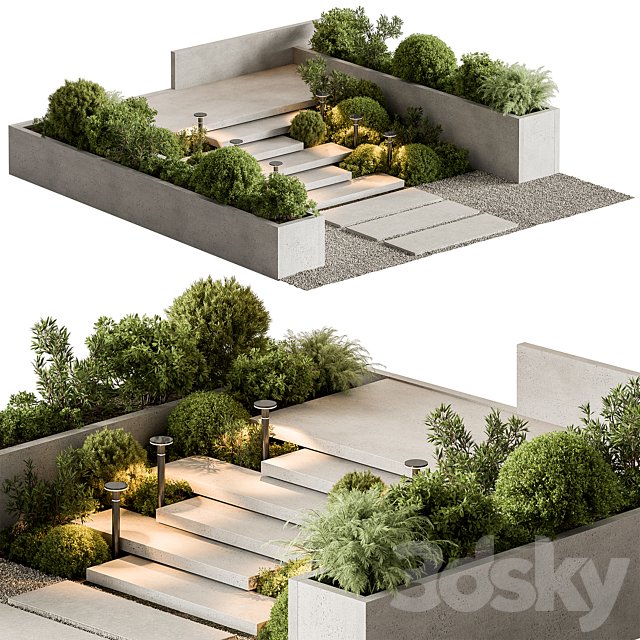 Landscape Furniture stairs - Set 100