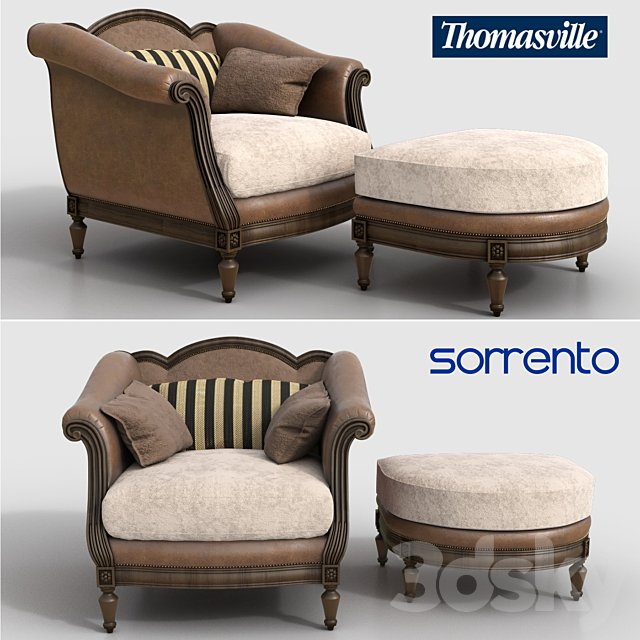 Thomasville: chair and ottoman Sorrento