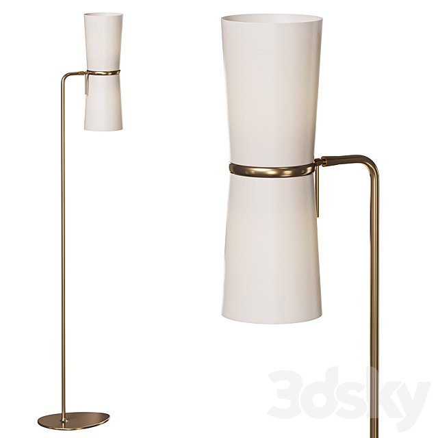 Antique Brass Floor Lamp Andrew Martin Clarkson