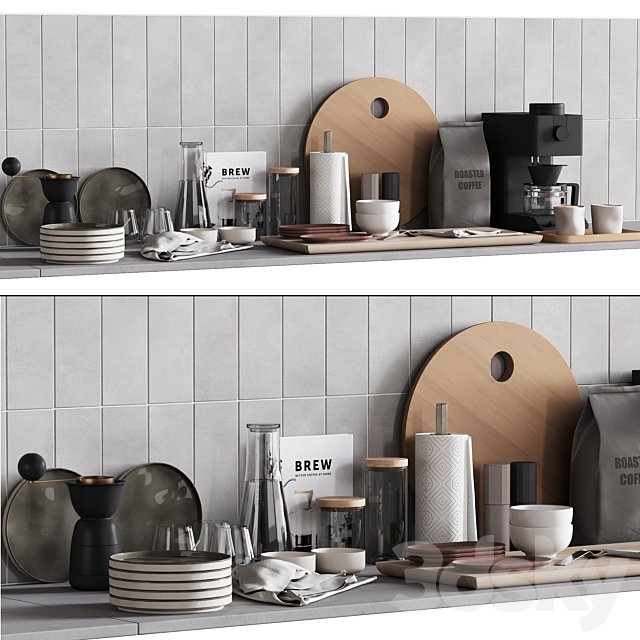 511 kitchen decor set accessories 08 dishes and coffee kit 01