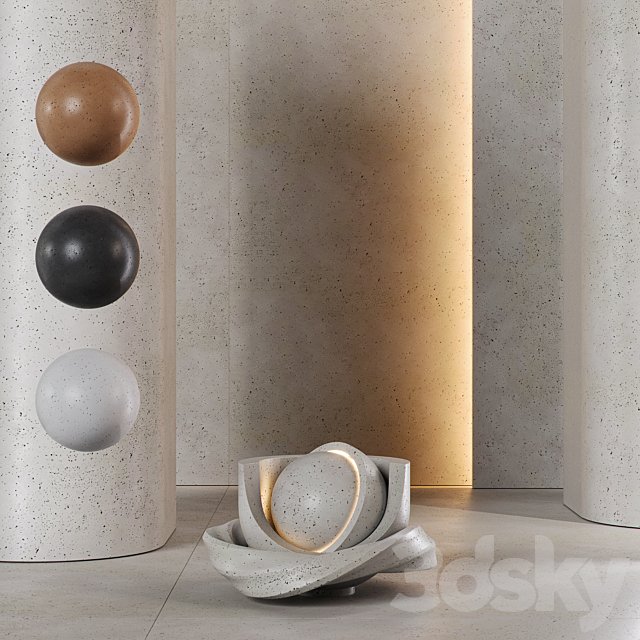 Microcement, artificial stone 01