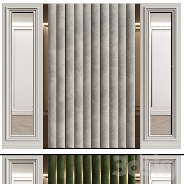 Wall panels in modern classic style 9