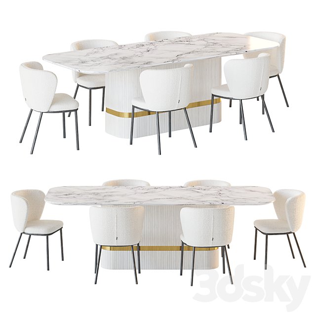 Dining table OSBORNE and chair Ciselia