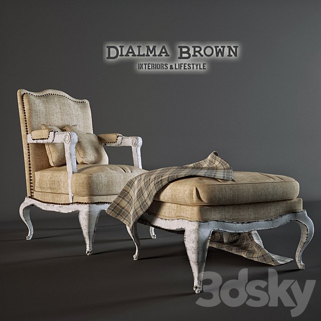 Chair with ottoman