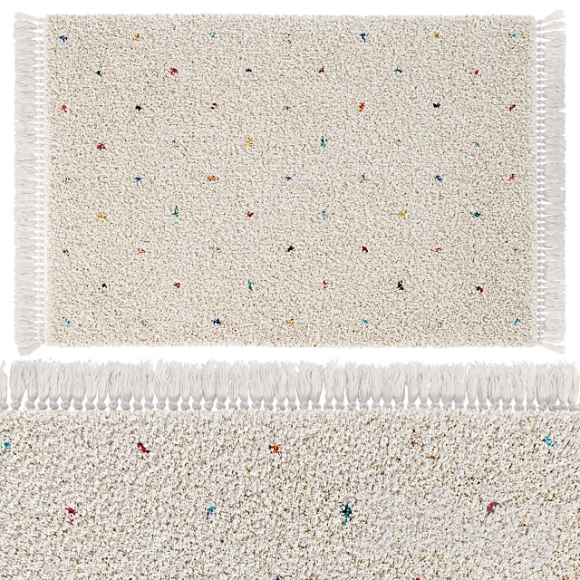Children's carpet in multicolored polka dots, Javi from LA REDOUTE INTERIEURS