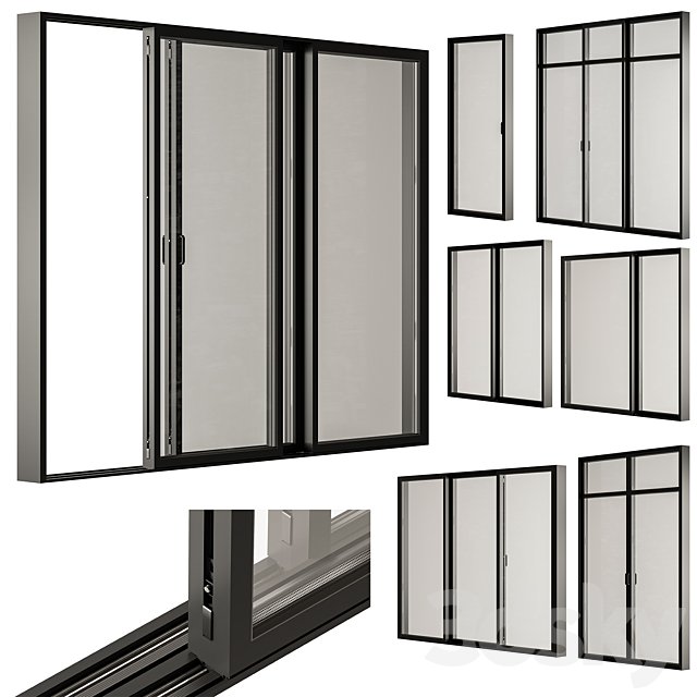 Black Sliding - Windows Set 31