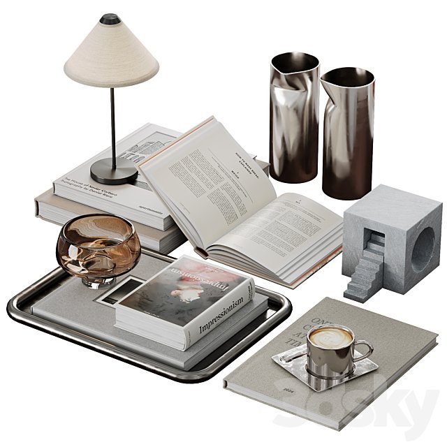 Decorative set for coffee table