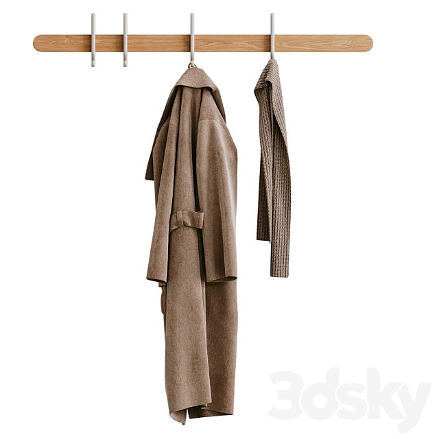 Coat on a hanger with Bolia hook
