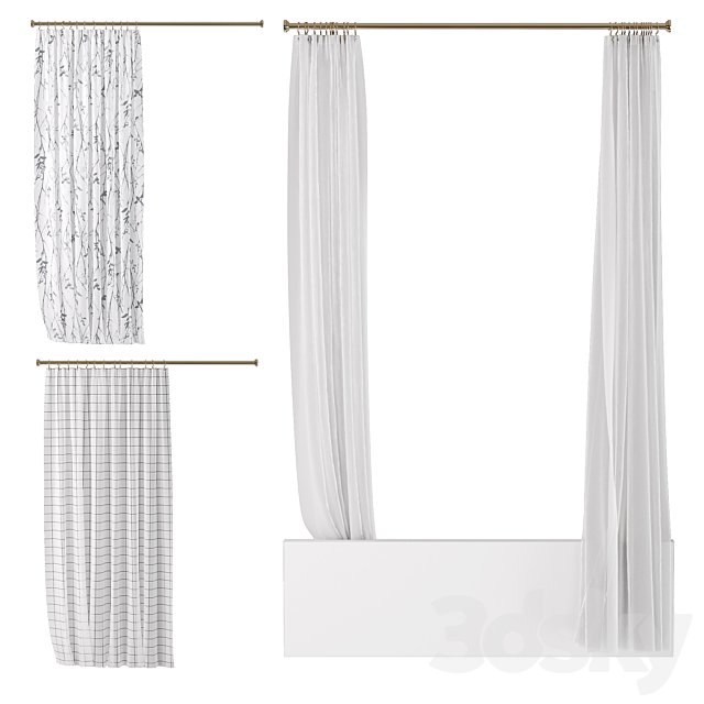 Bathroom curtains