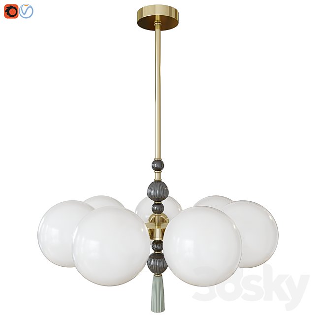 Hanging chandelier Odeon Light 5405/7 PALLE