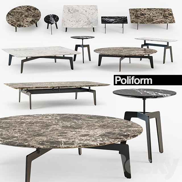 Poliform Tribeca coffee table set