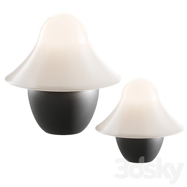 Mushroom lamp ILDAN by Modénature