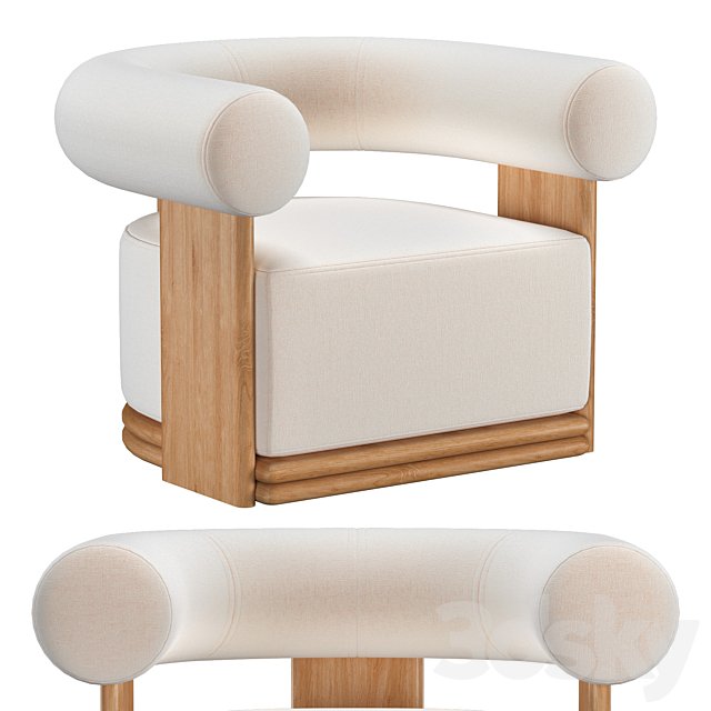 BONDI TEAK SWIVEL LOUNGE CHAIR