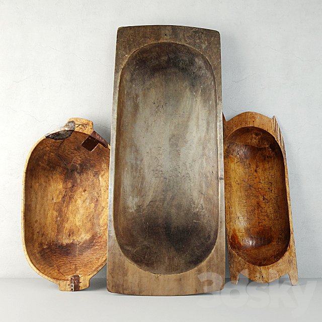 Antique Dough Bowls
