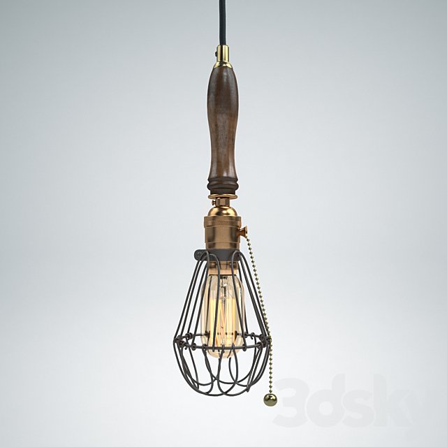 RH factory cage pendant