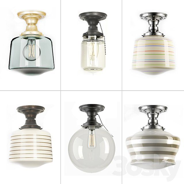 Collection of fixtures retro kitchen