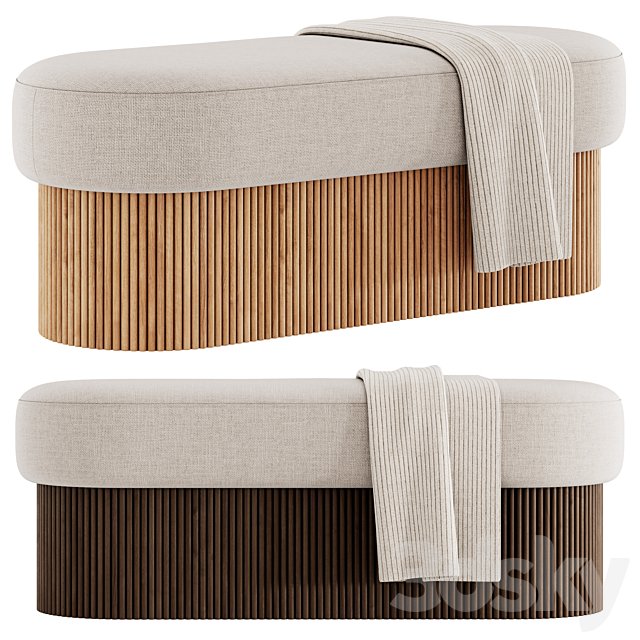 Bench and pouf Nala By Westwing Collection