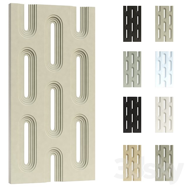Decorative partition panel (PU)