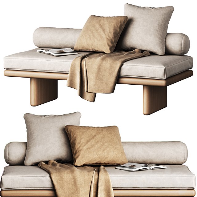 Window seat with cushions