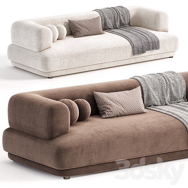 Zanotta BUMPER Fabric Sofa