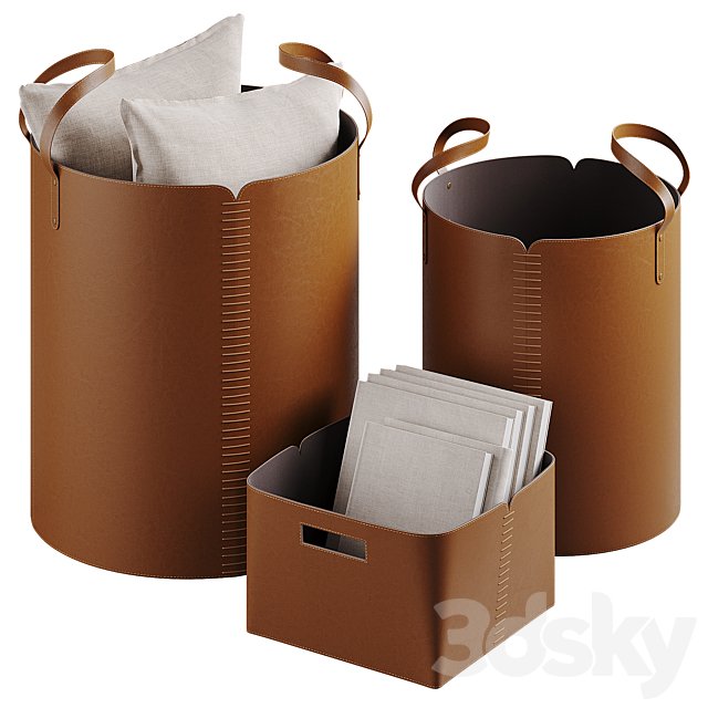 Hardy Leather Basket Collection