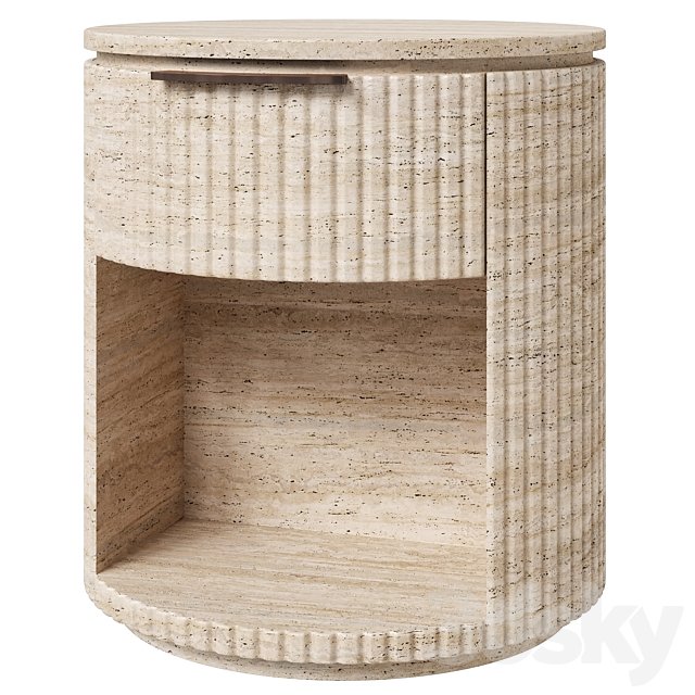 Restoration Hardware Byron travertine nightstand