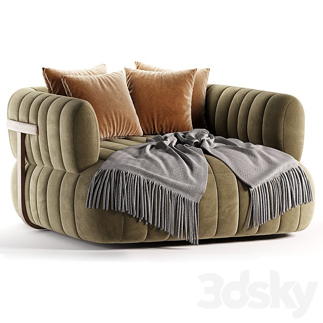Doss Media Lounger - Palermo Cognac