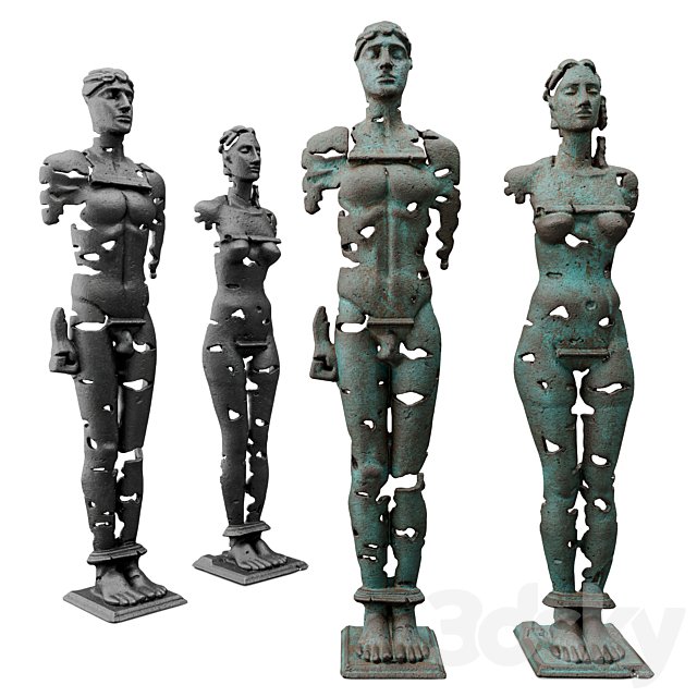 Zigura Kore and Colossus sculptures