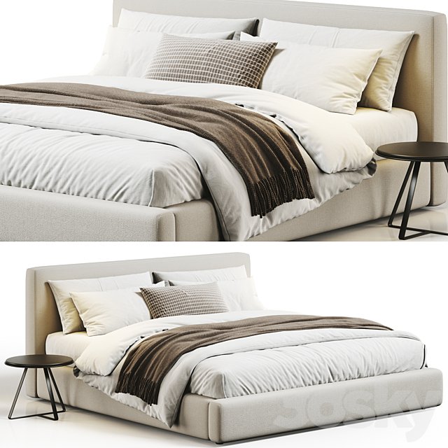 Abbyson Luxe Upholstered Bed