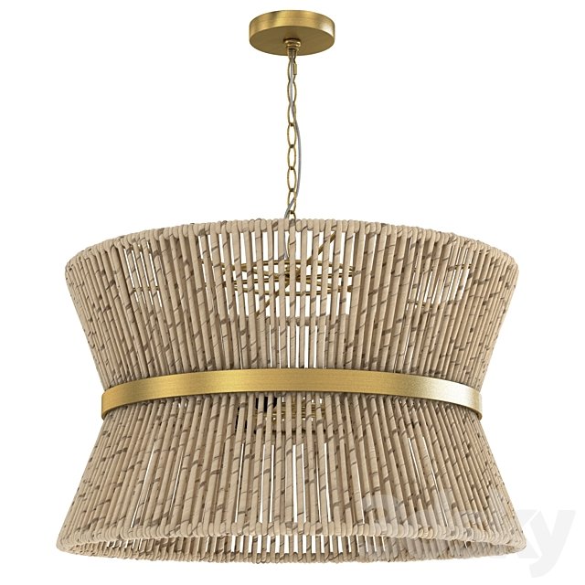 Visual Comfort Studio Thurlo Brass Three Light Pendant