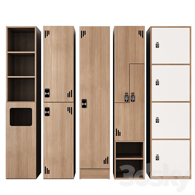 Locker room lockers 006
