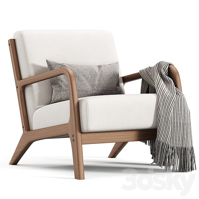 Hertford Upholstered Linen Blend Accent Chair