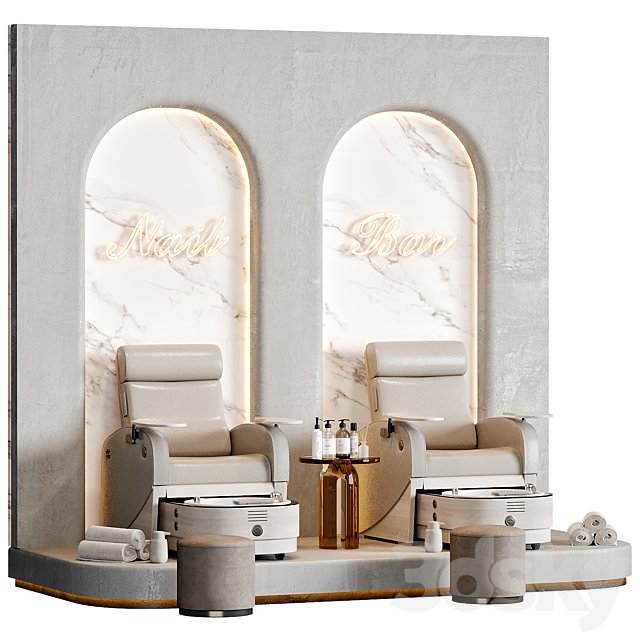 Pedicure area in the beauty salon 01