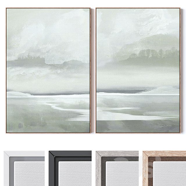 Set of large wall paintings 3164