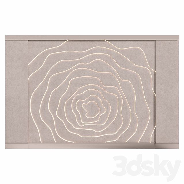 Illuminated decorative panel