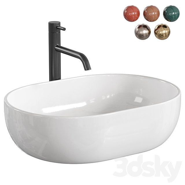Countertop Basin Rea Amelia 48