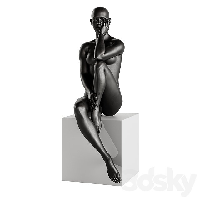 Finesse Decor Antoinette Doll Sculpture With Base