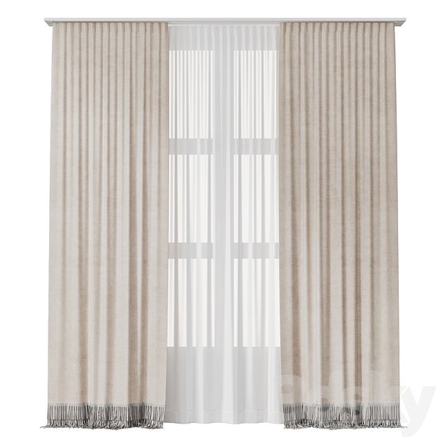 Curtain 009 / Curtains with fringes