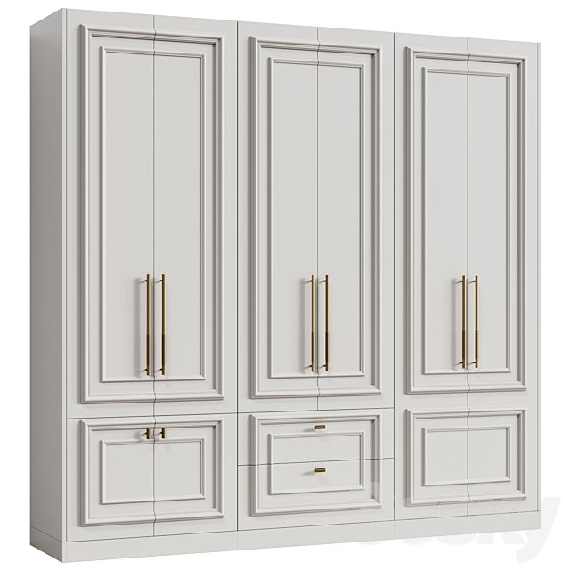 Modular wardrobe in neoclassical style 11