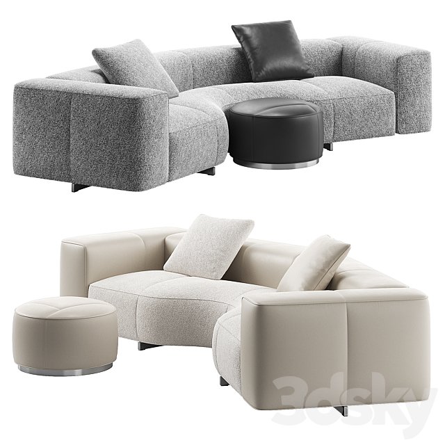 Yves Small Sofa 01 by Minotti