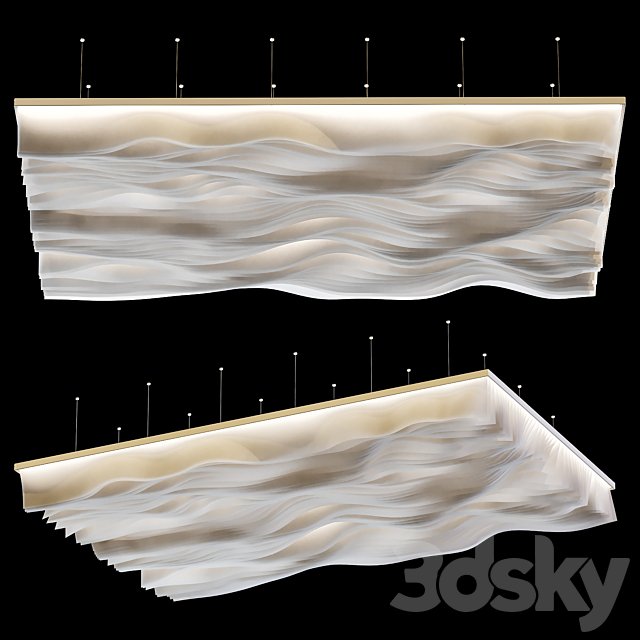 Paper Design Celing 5 Wave ceiling