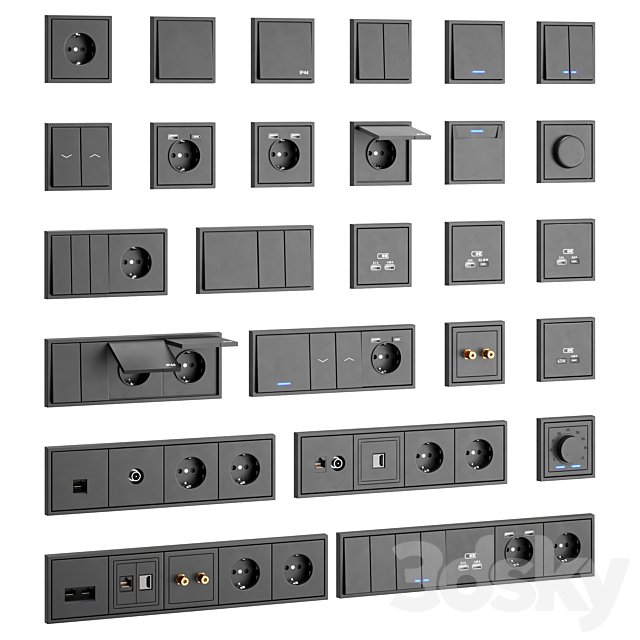 Sockets and switches Systeme Electric Art Gallery series