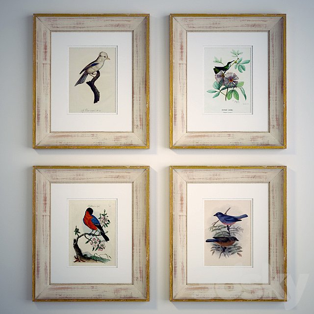 Paintings framed vintage