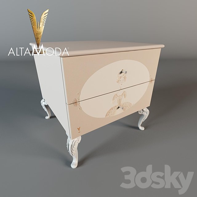 Bedside table AltaModa Monnalisa (64x64x65)