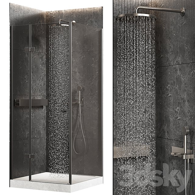 Corner shower
