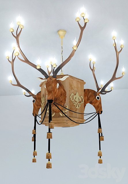 Deer chandelier
