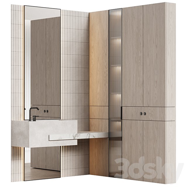Bathroom furniture 19 modular in a modern minimalist style