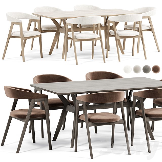 Trevor Chair, Webstr Table By Divanru