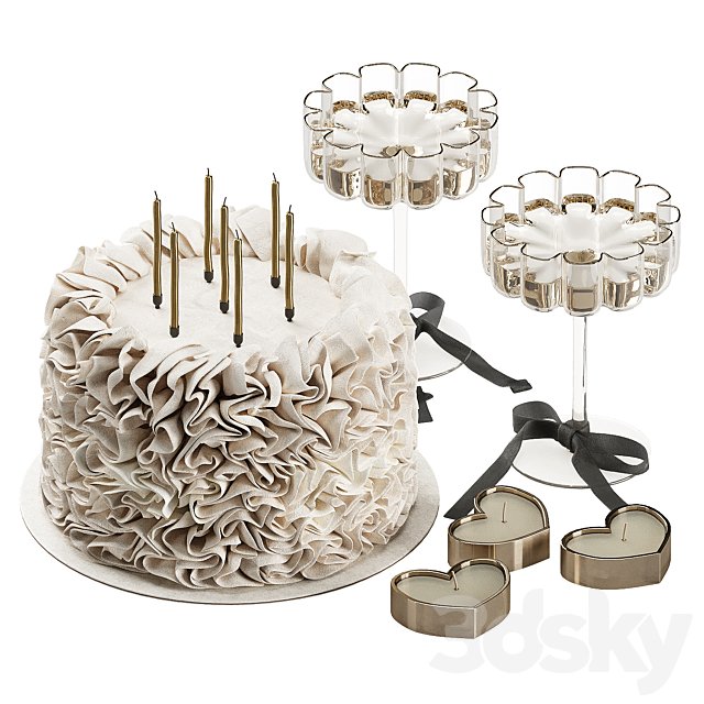 Decorative set with cake 011 KM