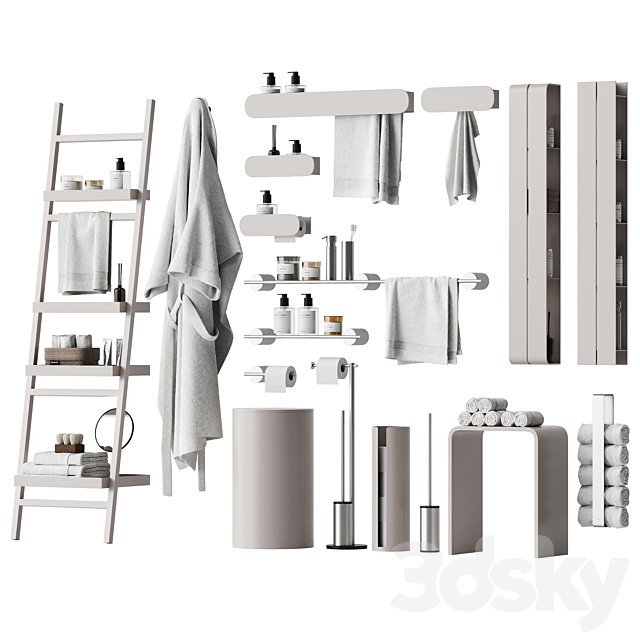 Set of bathroom accessories and decor 3